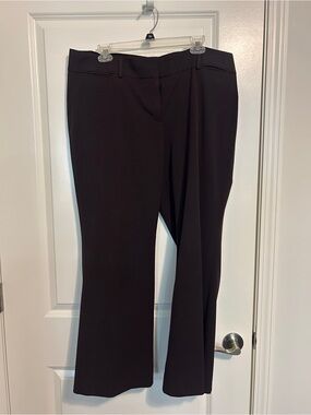 Ann Taylor LOFT Marisa Dress Pants Women's Size 14 Brown Bootcut Career Stretch
